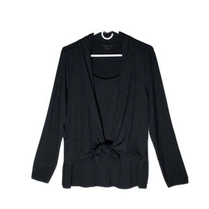 Coldwater Creek Top, Size 16, Dark Charcoal Gray.